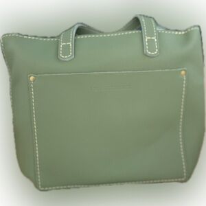 Portland Leather Goods Sage Mini Zip Closure Crossbody Tote